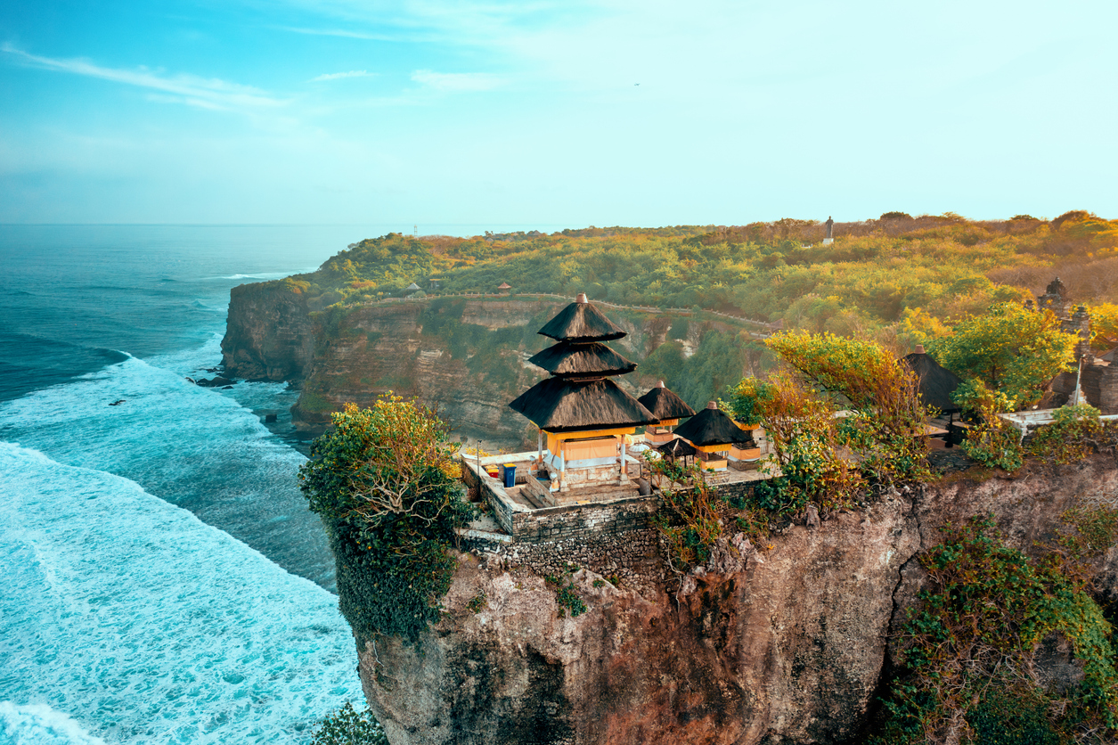 Uluwatu Temple aerial view